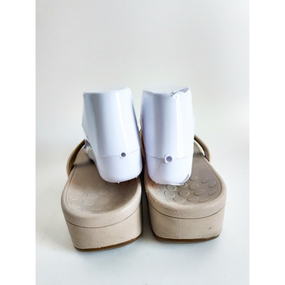 Vionic Woman Cream Tide ll Size 8 Thong Sandals Flip Flops Beach Comfort Support - Picture 7 of 9